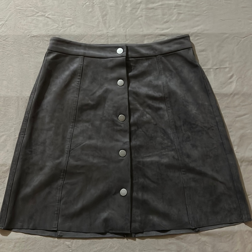 Wilfred Grey Button Skirt
